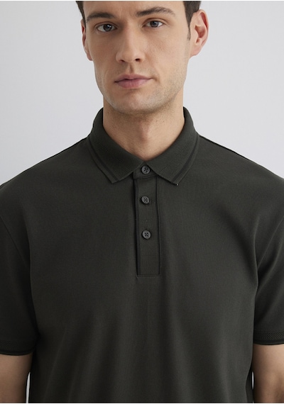 Mavi - Yeşil Polo Tişört 0612648-71587 Yeşil