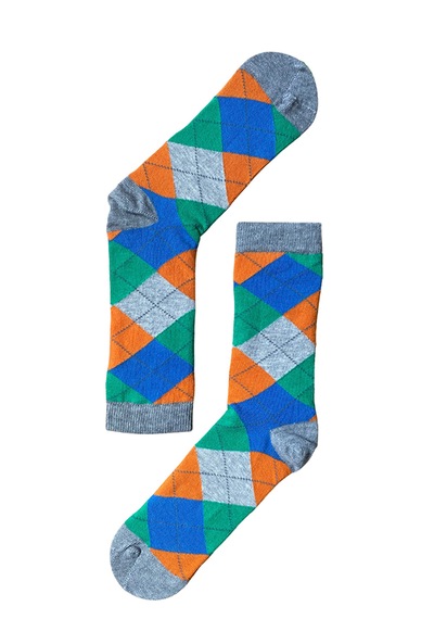 The Socks Company 3'lü Desenli Kadın Çorap Set Çok Renkli