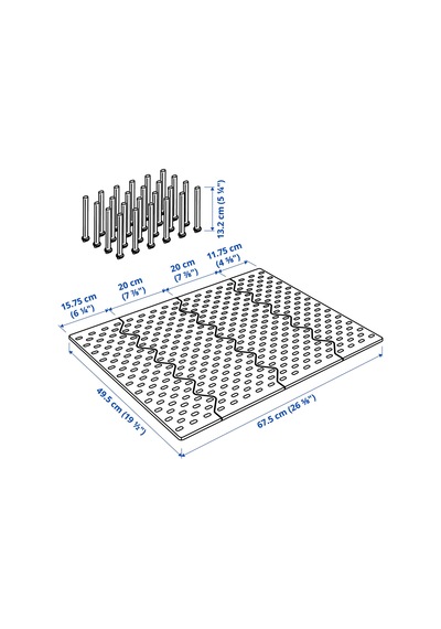 Ikea Uppdatera Çekmece Düzenleyici 80 Cm Antrasit