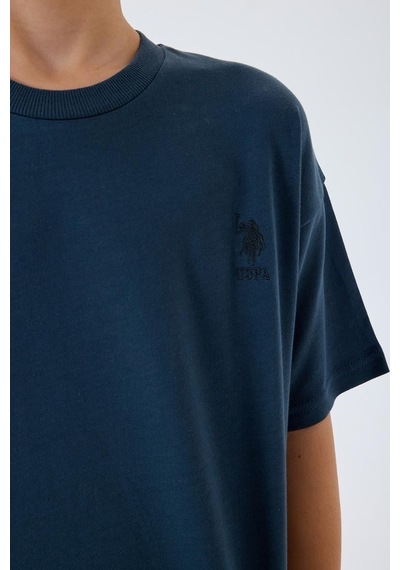 U.S. Polo Assn. Erkek Çocuk 2 Li Bermuda T-şhirt Takım Gri-2322 Gri