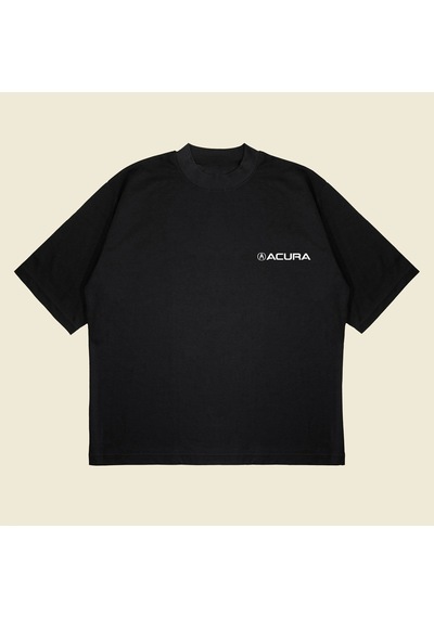 Startmore Honda Acura Nsx Baskılı Oversize Unisex Pamuklu Nefes Alan Kalın Kumaşlı Siyah