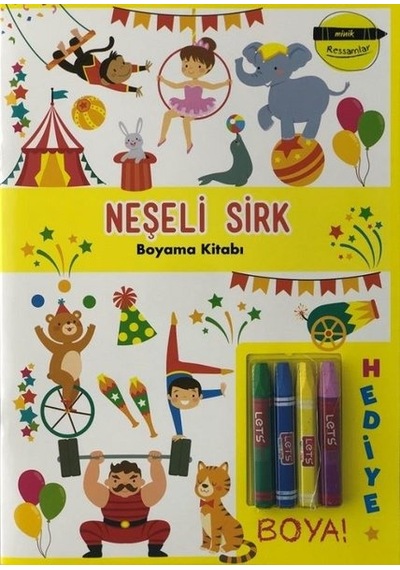 Minik Ressamlar - Neşeli Sirk Boyama Kitabı- Doğan ve Egmont Yayıncılık