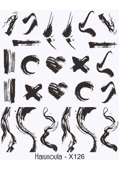 Su Transferli Nail Art Sticker X126 53622-2