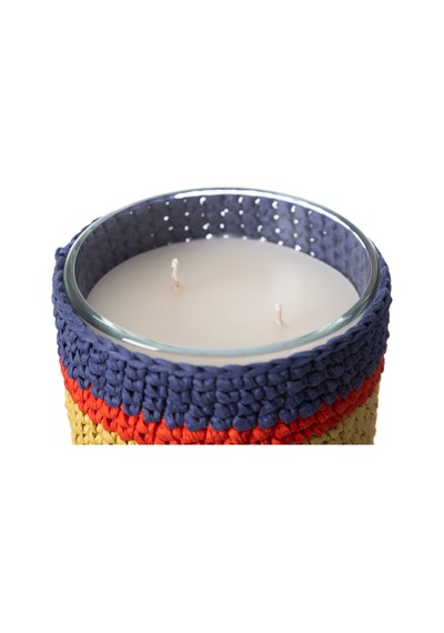 Mudo Home Colory Örgü Flower Kase Mum 370gr Diğer