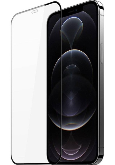 Dux Ducis Apple Uyumlu iPhone 12 Pro Max 6.7Inç Tempered Cam Ekran Koruyucu 1 Siyah
