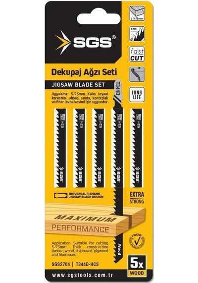 Sgs Sgs2704 Sgs Dekupaj Ağzi Ahşap T344d Beyaz - Gri