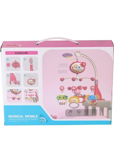 Vardem Işıklı Müzikli Bebek Dönencesi Pembe