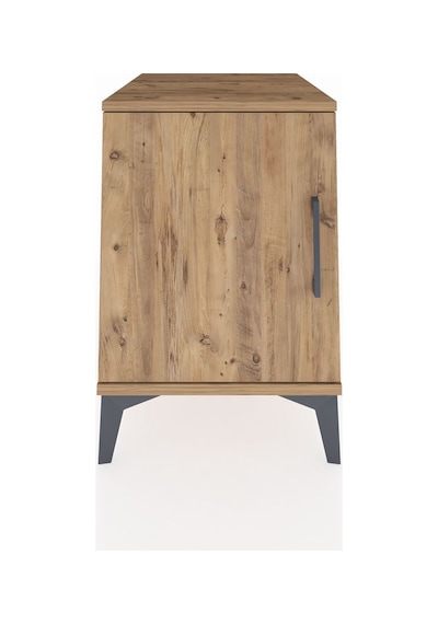 Kronos Komodin 2 Raflı Tek Kapaklı 44x59x64 Çam-çam Atlas Çam