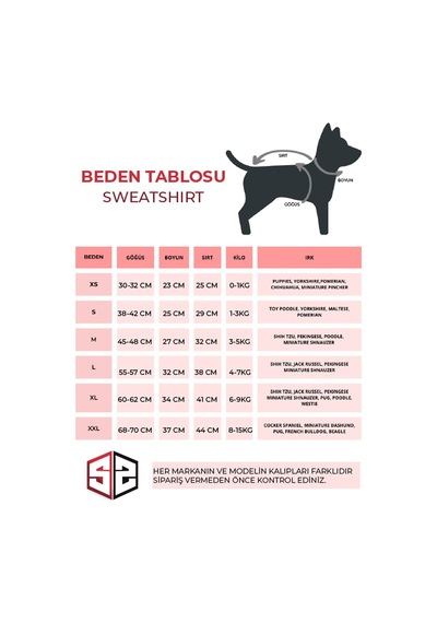Duckdash Küçük ve Orta Irk Köpekler İçin Köpek Sweatshirt
