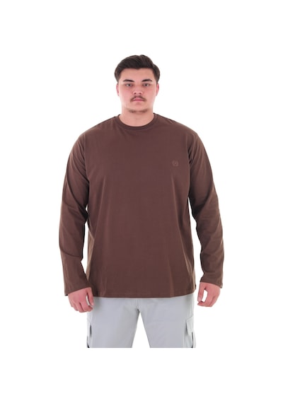 Erkek 115-155 Kilo Arası İçin Uygun Uzun Kol Bisiklet Yaka Mevsimlik Düz Renk İnce Sweatshirt Kahverengi Erkek 115-155 Kilo Arası İçin Uygun Uzun Kol Bisiklet Yaka Mevsimlik Düz Renk İnce Sweatshirt Kahverengi