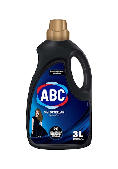 ABC Siyahlara Özel Sıvı Çamaşır Deterjanı 50 Yıkama 3 L