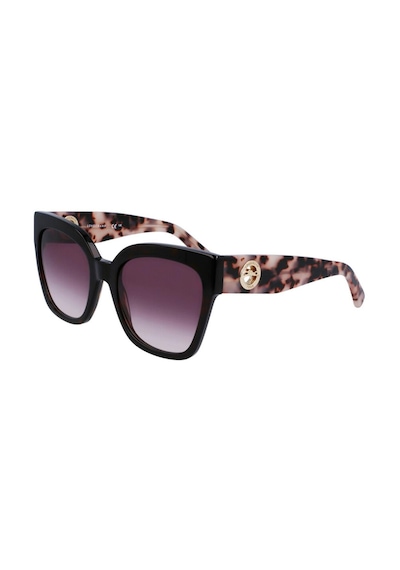 Longchamp Lo717s 242 55 Kadın Cat Eye Siyah Kemik Güneş Gözlüğü Siyah