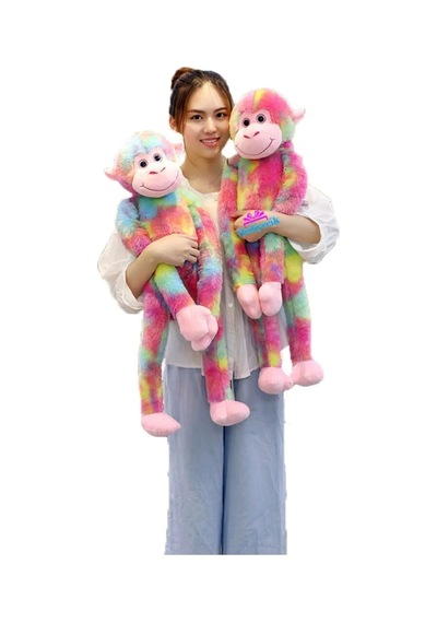 Peluş Maymun Uyku Arkadaşım Yumuşak Renkli Maymun 60 Cm 1 Adet Fiyatıdır . Abyss