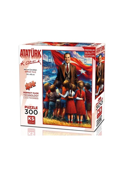 Ks Games 300 Parça Ata Ve Çocukları Puzzle - Serhat Filiz - 19254