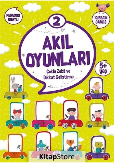 Akıl Oyunları 2 - Çoklu Zeka ve Dikkat Geliştirme 5+ Yaş- Dokuz Yayınları