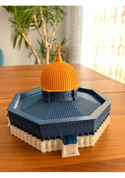 Üçlü Maket Set Büyük Boy Mescidi Aksa-mescidi Nebevi-yeşil Kubbe