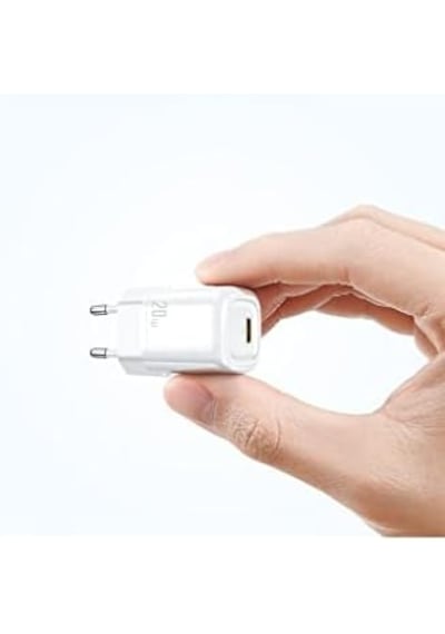 Ch-8290 20w Mini Pd Type-c Girişli Şarj Adaptörü, Beyaz Acı Kahve