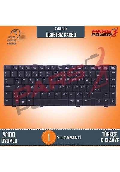 HP Uyumlu 419490-141, 431414-141 Notebook Klavye (Siyah Tr)