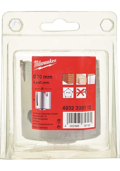 Milwaukee 70 Mm Tct Universal Elmas Delik Testere
