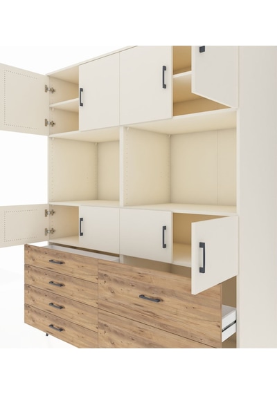 Kronos Gardrop 8 Raflı 6 Çekmeceli 8 Kapaklı 176x59x221 Aytaşı-aytaşı/çam Aytaşı/çam Kronos Gardrop 8 Raflı 6 Çekmeceli 8 Kapaklı 176x59x221 Aytaşı-aytaşı/çam Aytaşı/çam