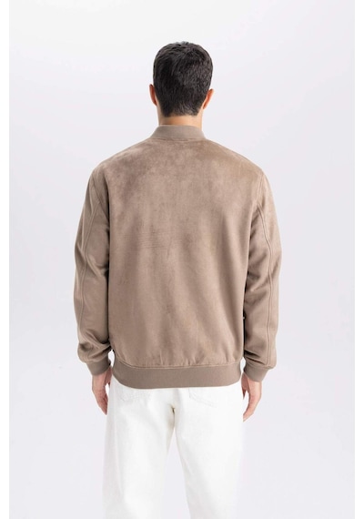 DeFacto Slim Fit Süet Bomber Mont Ceket Dar Kesim Kolej Yaka Fermuarlı Çift Cepli Mevsimlik Baharlık Hafif A3866AX25SPBN297 DeFacto Slim Fit Süet Bomber Mont Ceket Dar Kesim Kolej Yaka Fermuarlı Çift Cepli Mevsimlik Baharlık Hafif A3866AX25SPBN297
