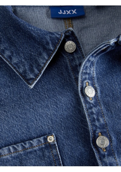 Jack & Jones Kadin Denim Gömlek Ceket - Cana - 12280092 Medium Blue Denim
