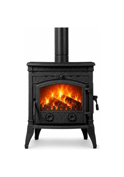 Flame Stove Fs-014yk Sirius Ultra Yan Kapaklı Pik Döküm Odun Kömür Sobası