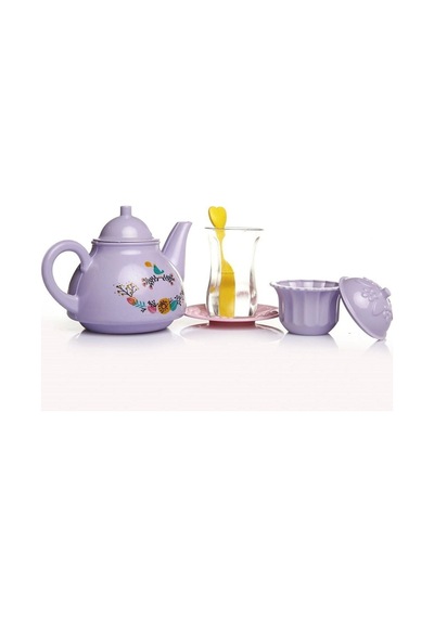 Kutulu Çay Vakti Ince Belli Bardaklarla Urt-011-001