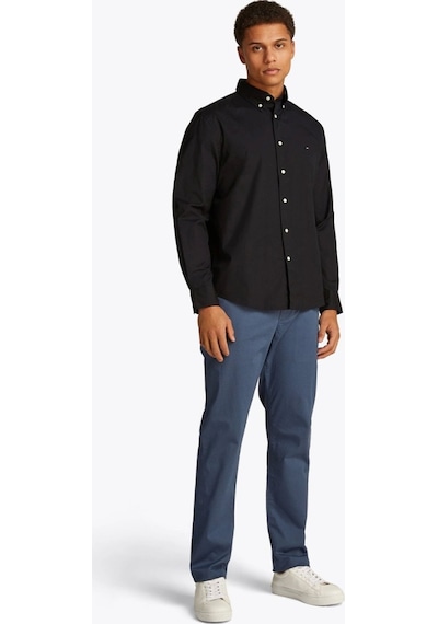 Tommy Hilfiger Erkek Siyah Core Flex Gömlek Siyah