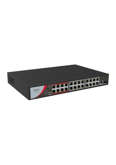 Hılook Ns-0326p-230 B , 24port, Megabit, Poe 230w, 1 Port Gigabit Lan, 1 Port Gigabit Sfp, Long Range 250metre, Yönetilemez, Masaüstü Switch