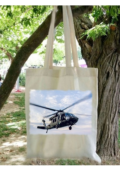 Anahtarlık Sepeti Bez Çanta - UH 60 Helikopter