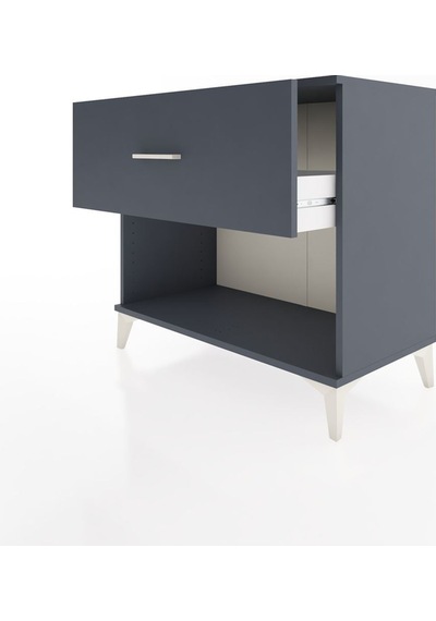 Hyperion Şifonyer Tek Çekmeceli 88x44x80 Antrasit-antrasit Antrasit