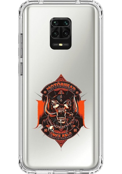 Xiaomi Redmi Note 9 Pro Uyumlu Şeffaf Kılıf Motörhead Tasarımlı
