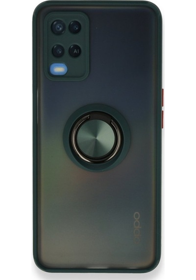 Oppo A54 4G Kılıf Montreal Yüzüklü Standlı Silikon Kılıf