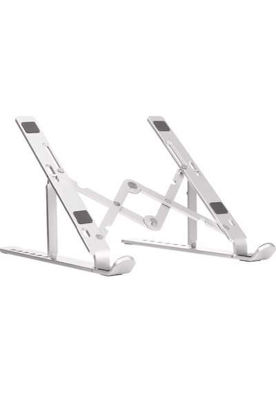 Arabulalaca Apple Uyumlu MacBook Air 13 Inç A3240 M4 2025 Notebook Katlanabilir Taşınabilir Metal Standı Klavye + Stand