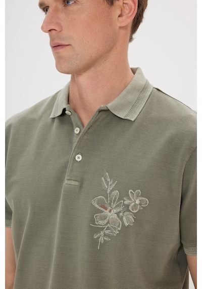 AC&Co / Altınyıldız Classics Erkek Hakı Slim Fit Dar Kesim %100 Pamuk Baskılı Polo Yaka Tişört Hakı AC&Co / Altınyıldız Classics Erkek Hakı Slim Fit Dar Kesim %100 Pamuk Baskılı Polo Yaka Tişört Hakı