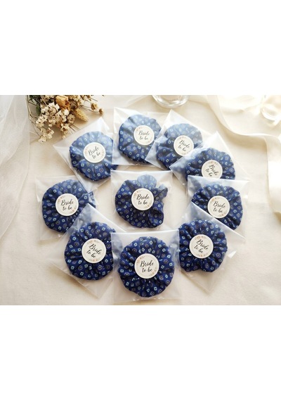 10'lu Bride To Be Bekarlığa Veda Hediyeliği İpek Saten Scrunchie Saç Tokası Seti