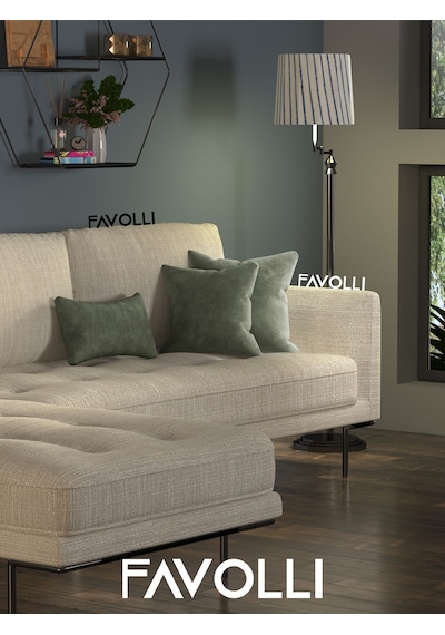 Kadife Dokulu Enginar Rengi Kırlent Kılıfı Dream Serisi Punch Için Uygun Gizli Fermuar Enginar Rengi