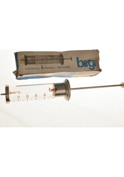 Birgi Paslanmaz Çelik Cam Şırınga 50CC