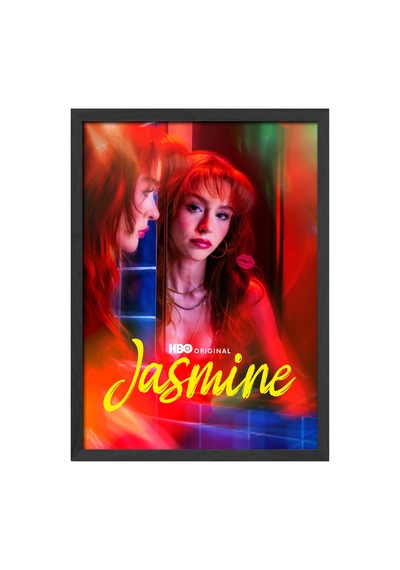Jasmine Siyah Ahşap Çerçeveli Poster, Dekoratif Dizi Duvar Tablosu