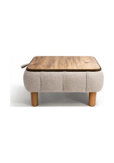 Ester Sandıklı Mekanizmalı Orta Sehpa/bench, Sütlü Kahve Kahverengi