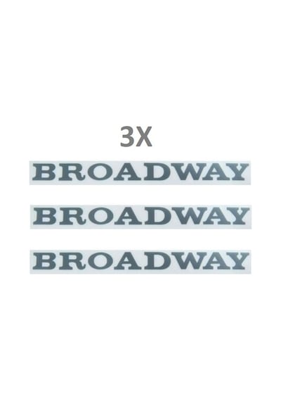R9 Brodway Yazısı Koyu Gri 3 Adet (556730651)