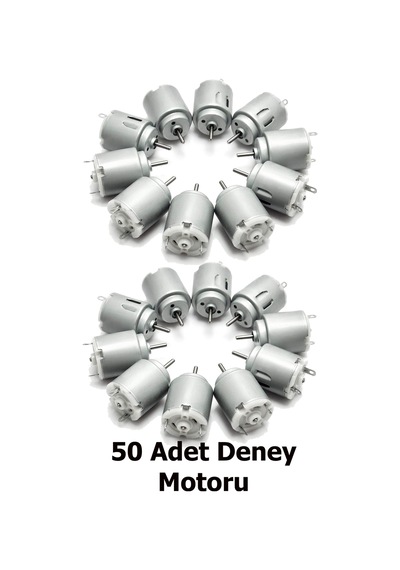Dc Motor 3v-6v Mikro Hobi Motoru Deney Seti Robotik Proje Oyuncak Araba Motoru Küçük Motor 50adet