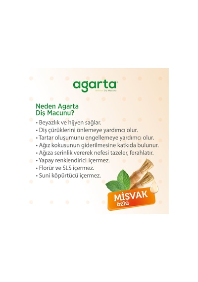 2 Adet Doğal Florürsüz Misvak Özlü Diş Macunu 100 Ml