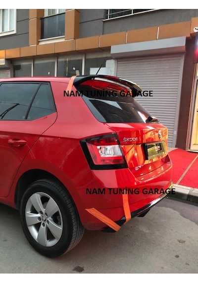 Yeni Skoda Fabia Spoyler Spoiler Boyalı 2018-2021 Arası