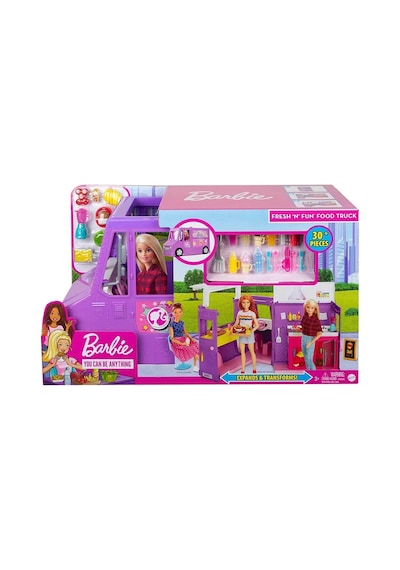 Barbie'nin Yemek Arabası Oyun Seti Gmw07 Çok Renkli