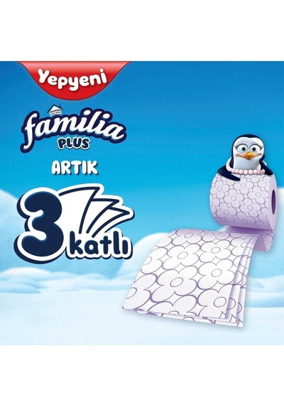 Plus Parfümlü Tuvalet Kağıdı Jumbo Paket 96 Rulo
