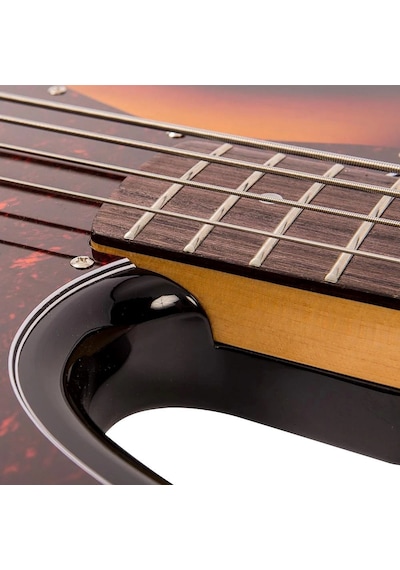 Vintage Vj74 Reissued 4 Telli Bas Gitar - Sunset Sunburst