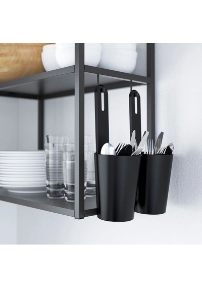 Ikea Enhet Banyo Askısı 2 Kancalı 2'li 6 X 24 Mm Siyah