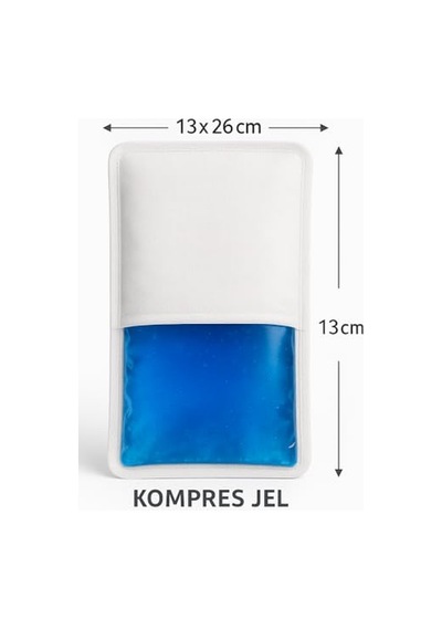 Aqua Sıcak Soğuk Kompres Jel, Çift Yönlü Terapi Paketi, 13x26 Cm, Ce Sertifikalı, Tekrar Kullanılabilir 13x26